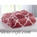 Home Fashion Designs Ultra Velvet Plush Super Soft Printed Bed Blanket with Lattice Scroll HFAS1417